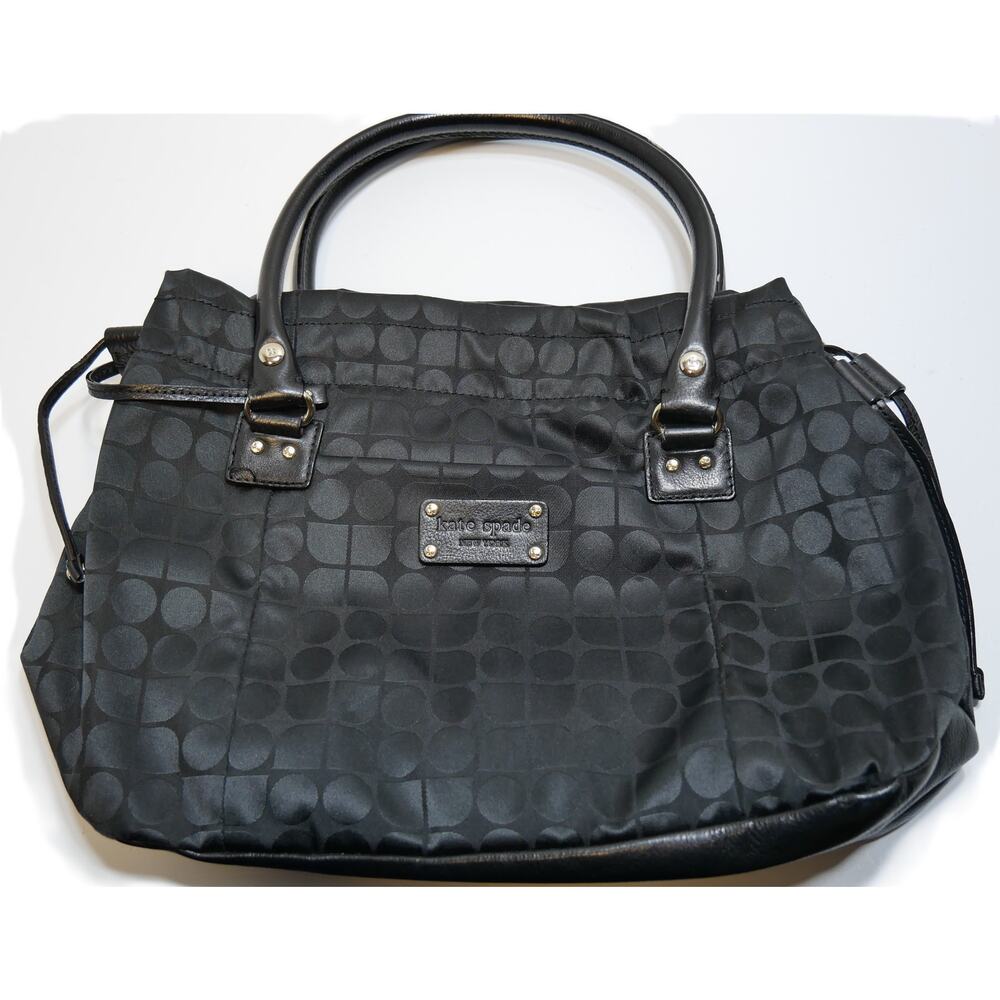 Kate Spade New York Black Opus Thompson Street Drawstring Handbag Hobo Purse